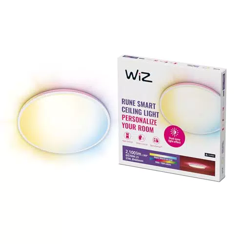 Plafoniera Smart WiZ Arca WiFi, Dimmerabile, Controllo Vocale con Alexa e Google Home
