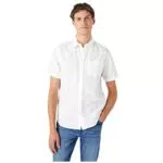 Wrangler SS 1 Pkt Shirt Maglietta, Bianco