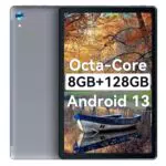 Tablet Yicty 10 Pollici Wi-Fi 8GB + 128GB + 1TB, CPU 2.0GHz, WiFi 6, Batteria 5000mAh, Fotocamera 8MP / 5MP