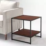 Zinus Dane Tavolino con venature di legno nero