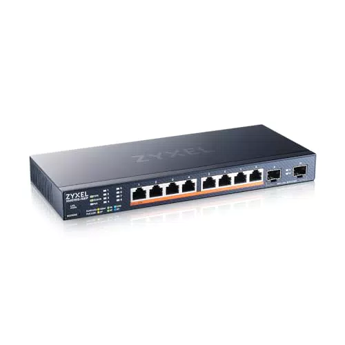 Switch Gestito Zyxel 8 Porte Multi-Gigabit PoE++ 2.5G con 8 x PoE++ e 2 x 10G SFP+
