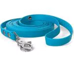 Guinzaglio da traino per cani con passante per le mani - Blu Ciano