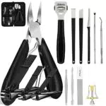 Aceshop Tronchesino Tagliaunghie Professionale in Acciaio Inossidabile Super Affilato - Kit Tagliaunghie Da Podologo