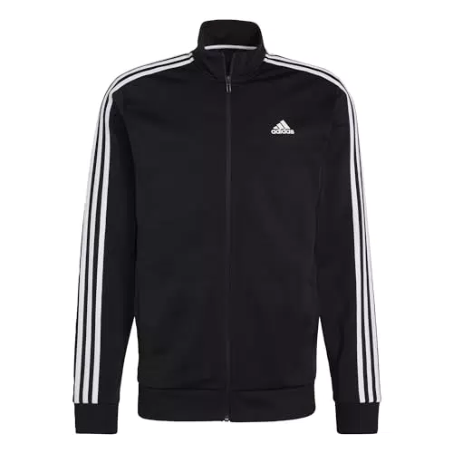 Adidas Essentials Warm-Up 3-Stripes Track Top Uomo - Maglia Lunga Sportiva