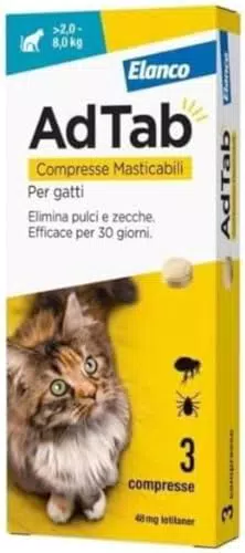AdTab Compresse Masticabili per Gatti - Marca XYZ