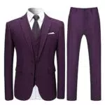 Allthemen Abito da Uomo Slim Fit Completo da Sposa Cerimonia Cena Blazer Smoking Suit.