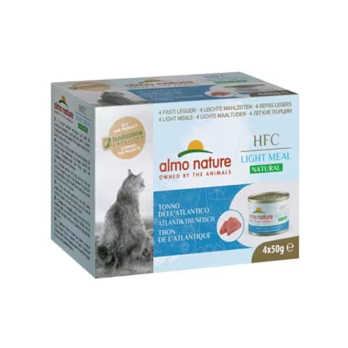 Almo Nature HFC Natural Light Meal - Tonno dell'Atlantico - Cibo Umido per Gatti Adulti