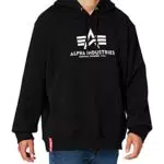 Alpha Industries Basic Hoody da Uomo con Cappuccio