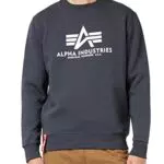 ALPHA INDUSTRIES Felpa da uomo, nero, XXL