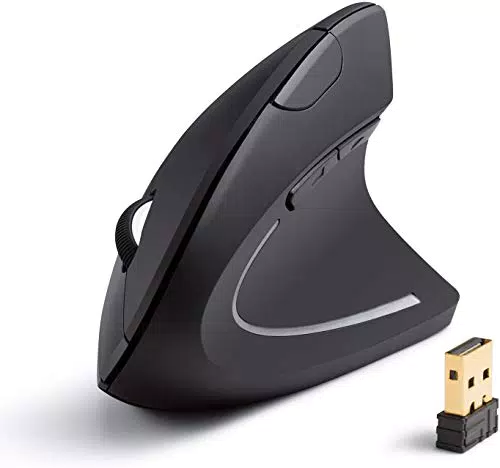 Mouse Verticale Wireless Anker - Design Ergonomico, Nero