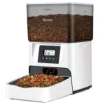 Distributore Automatico Cibo Gatti con Timer e Registrazione Vocale - Dispenser Crocchette per Animali di Piccola e Media Taglia