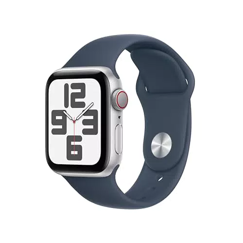 Apple Watch SE 2 GPS + Cellular 40mm Smartwatch con Cinturino Sport blu tempesta - S/M
