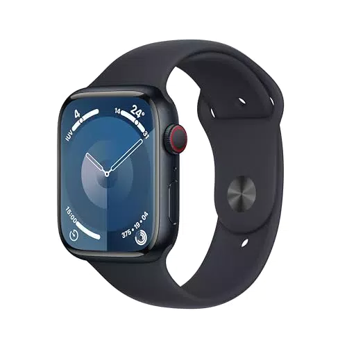 Apple Watch Series 9 Smartwatch GPS + Cellular 45mm con Cassa in Alluminio e Cinturino Sport - Fitness Tracker e Display Retina Always-On