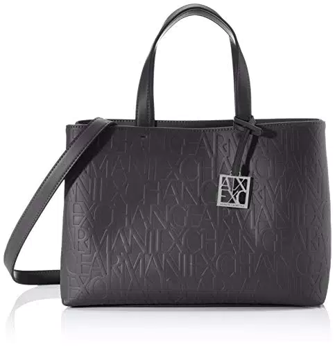 Armani Exchange Tracolla Donna Medium Open Shopping - Nero