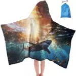 Accappatoio da Mare con Cappuccio in Microfibra Morbida - Ideale per Piscina e Nuoto