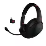 ASUS ROG Go 2.4 Wireless Gaming Headset con Connessione USB-C - Microfono AI con Cancellazione del Rumore - Compatibile con PC, Mac, Nintendo Switch e PS4