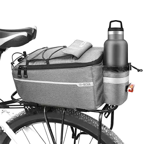 Borsa da Bicicletta Augot 10L Posteriore Impermeabile con Tracolla - Riflettente MTB e Bici da Strada