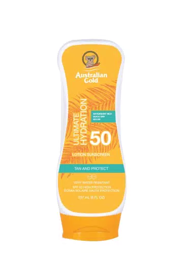 Australian Gold SPF50 Moisture Max Lotion.