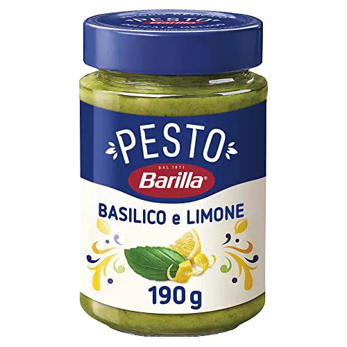 Barilla Pesto con Basilico e Limone, Senza Glutine - Sugo Pronto per Pasta