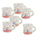 Baroni Home Tazzine in Ceramica da Caffè con Manico a Forma di Gatti