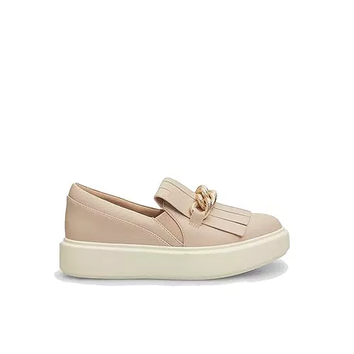 BATA Sneakers Slip on da Donna con Frange e Morsetto Glitterato