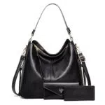 Borsa a Tracolla in Pelle da Donna - Modello Grande con Tracolla - Design Elegante