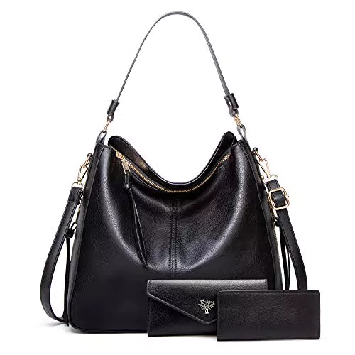 Borsa a Tracolla in Pelle da Donna - Modello Grande con Tracolla - Design Elegante