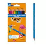 Matite Colorate Bic Kids Tropicolors - Confezione da 12