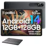 Blackview Tab 90 Tablet Android 11 Pollici, WiFi, 5G, 16GB+128GB, Octa-Core, 8200mAh, 10W PD, Widevine L1, Netflix 1080P, Speaker Smart-K, Gaming Tablet