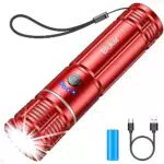 Torcia LED Potente Ricaricabile Blukar - Mini Torcia Elettrica Zoomabile Impermeabile