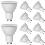 Bomcosy Lampadine LED GU10 Bianco Caldo 7W, Senza Sfarfallio, Risparmio Energetico per Illuminazione Domestica
