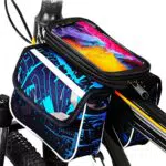 Borsa Bici Telaio per Telefoni Cellulari con Schermo fino a 7,5 - Accessorio Pratico per Bici
