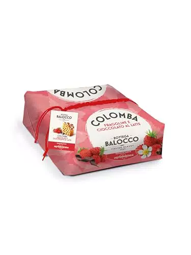Bottega Balocco Colomba Fragoline di Bosco e Cioccolato al Latte - Incartata a Mano