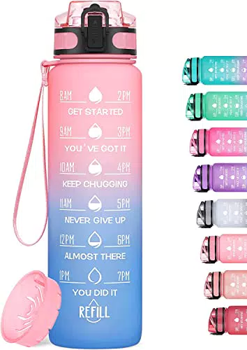 Borraccia Sportiva MEITAGIE con Filtro e Indicatore del Tempo - Senza BPA