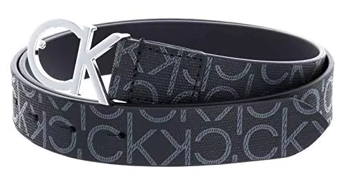 Calvin Klein Cintura Donna CK Mono Belt 3 cm in Pelle