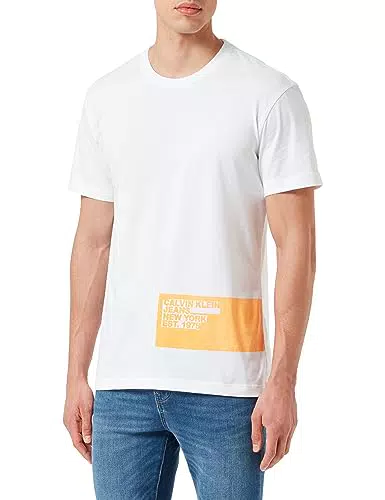 Calvin Klein Jeans T-shirt con Logo Stencil Blocking, Uomo