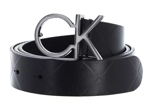 Cintura Calvin Klein RE-Lock Quilt Logo 30MM - Donna