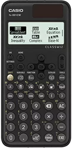 Calcolatrice Scientifica Casio FX-991CW con 540 Funzioni e Display Naturale
