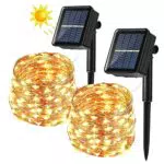 Catena Luminosa Solare BrizLabs 120 LED Stringa Luci Impermeabile per Interni ed Esterni