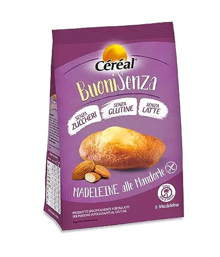 Céréal Madeleine Mandorle Senza Glutine e Senza Latte
