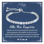 Bracciale Donna Argento 925 con Zircone - Regalo Compleanno Fidanzata