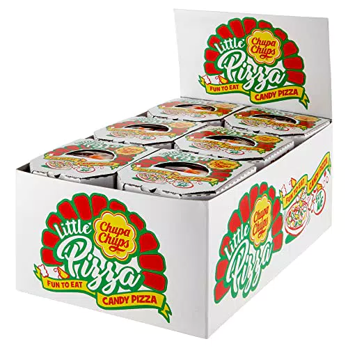 Chupa Chups Little Candy Pizza, Caramelle Gommose Gusto Frutti Assortiti