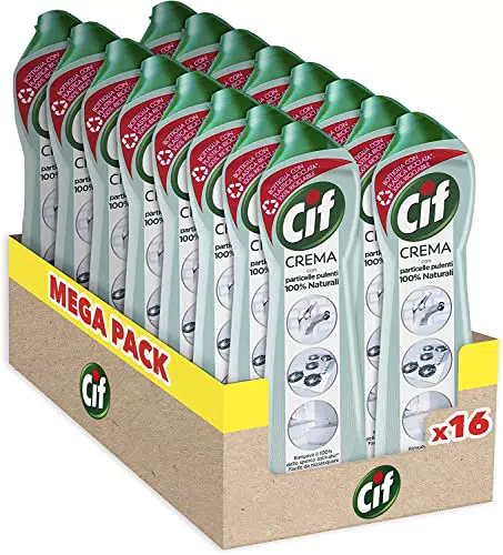 Cif Crema con Candeggina, Detergente per Superfici Dure
