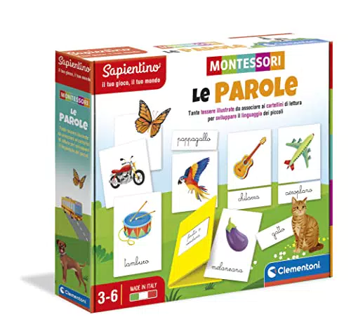 Clementoni Sapientino Montessori Le Parole - Gioco Educativo per Imparare a Leggere