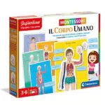 Clementoni Sapientino Montessori - Gioco educativo sul corpo umano - Made in Italy