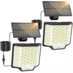 Luci Solari da Giardino Collasis: Faretto LED Esterno Solare con Sensore di Movimento 270° IP65 Impermeabile