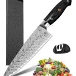 Coltelli da Cucina Professionali, Tovevi 20 cm Coltello da Cucina con Manico Ergonomico