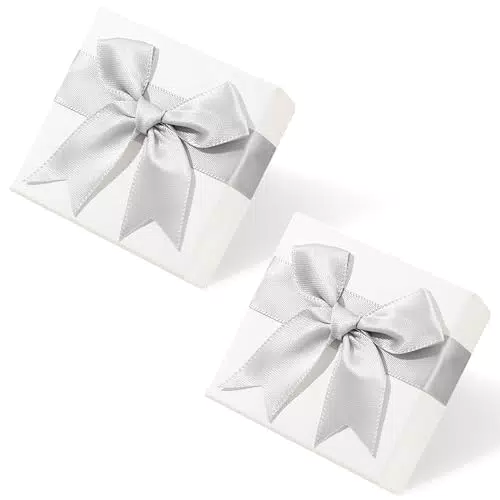 Scatola Regalo per Gioielli con Fiocco e Anello - Ideale per Orecchini
