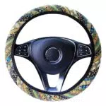 Copertura Volante Automobilistico Universale in Stile Etnico - Protezione Traspirante e Antiscivolo