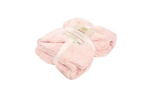 Louisiana - Coperta Plaid Invernale mod. Rabbit in Pelliccia Ecologica di Qualità
